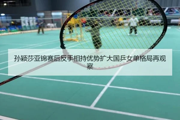 孙颖莎亚锦赛后反手相持优势扩大国乒女单格局再观察